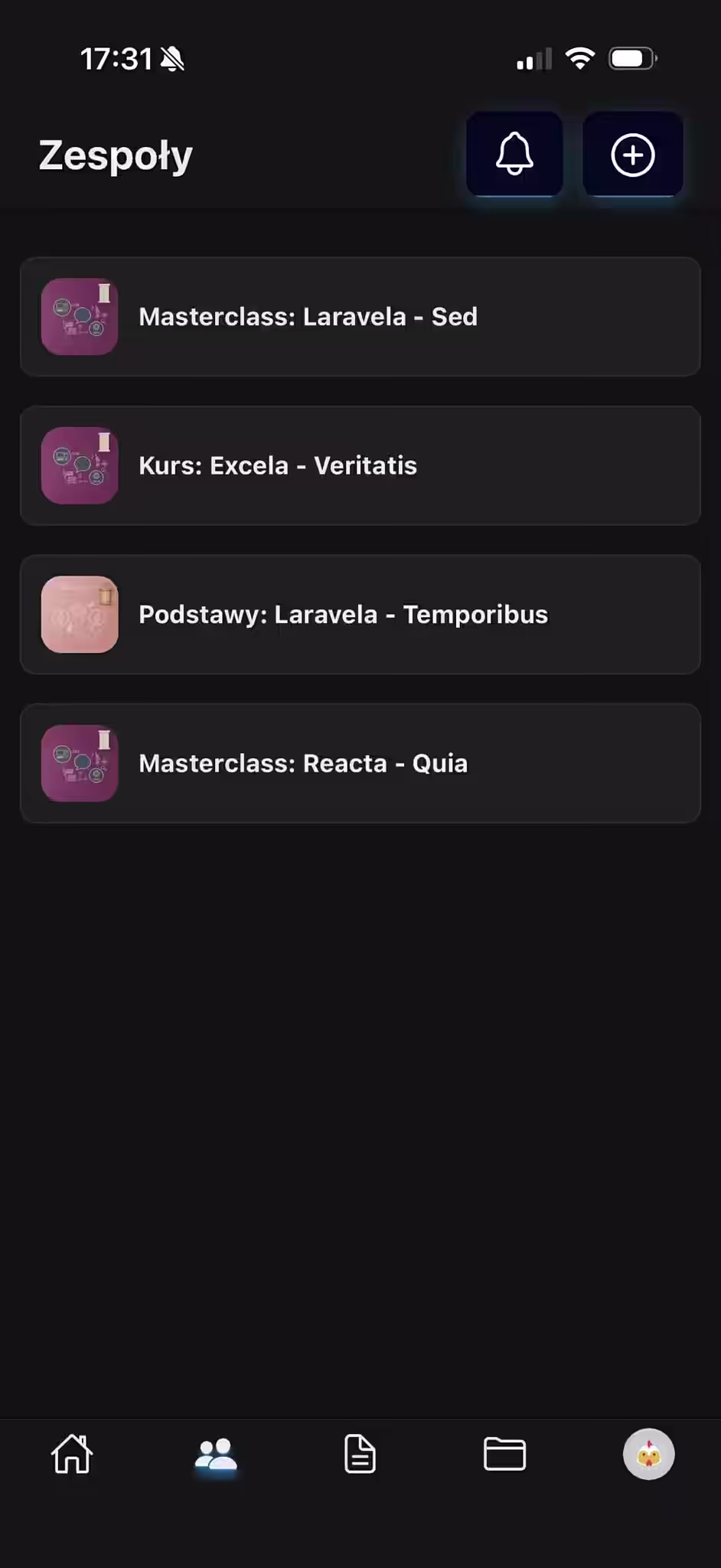 Interfejs NoteSync Pro - Ekran 1